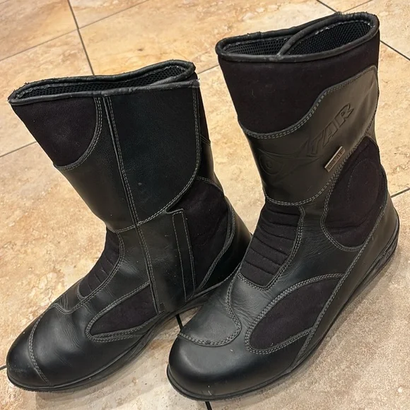 Oxtar Gore Tex Motorcycle Biker Boots Women' Leather Made in Italy EU 45 - Picture 3 of 16